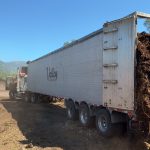 Truck loaded with wood waste saved from being burned